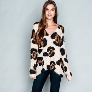 ❤️SOLD❤️ Show Me Your MuMu Vail Sweater in Cheetah
